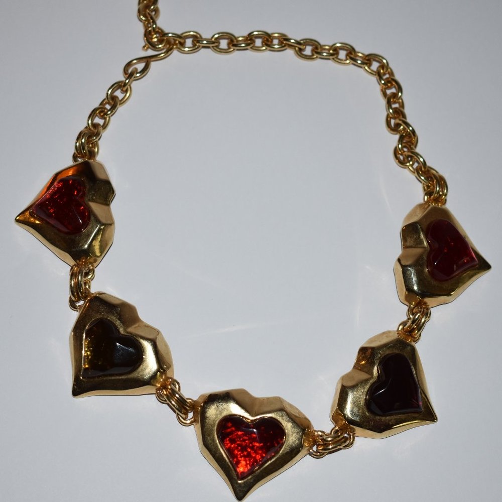 Vintage Necklace with various color stones